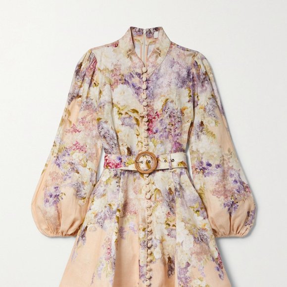 Zimmermann Dresses & Skirts - NWT 100% Authenic Zimmermann Lyrical floral button midi dress purple siz…